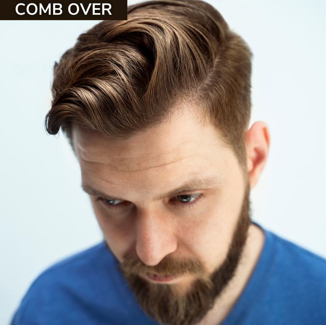 modern comb over hairstyle men 2022